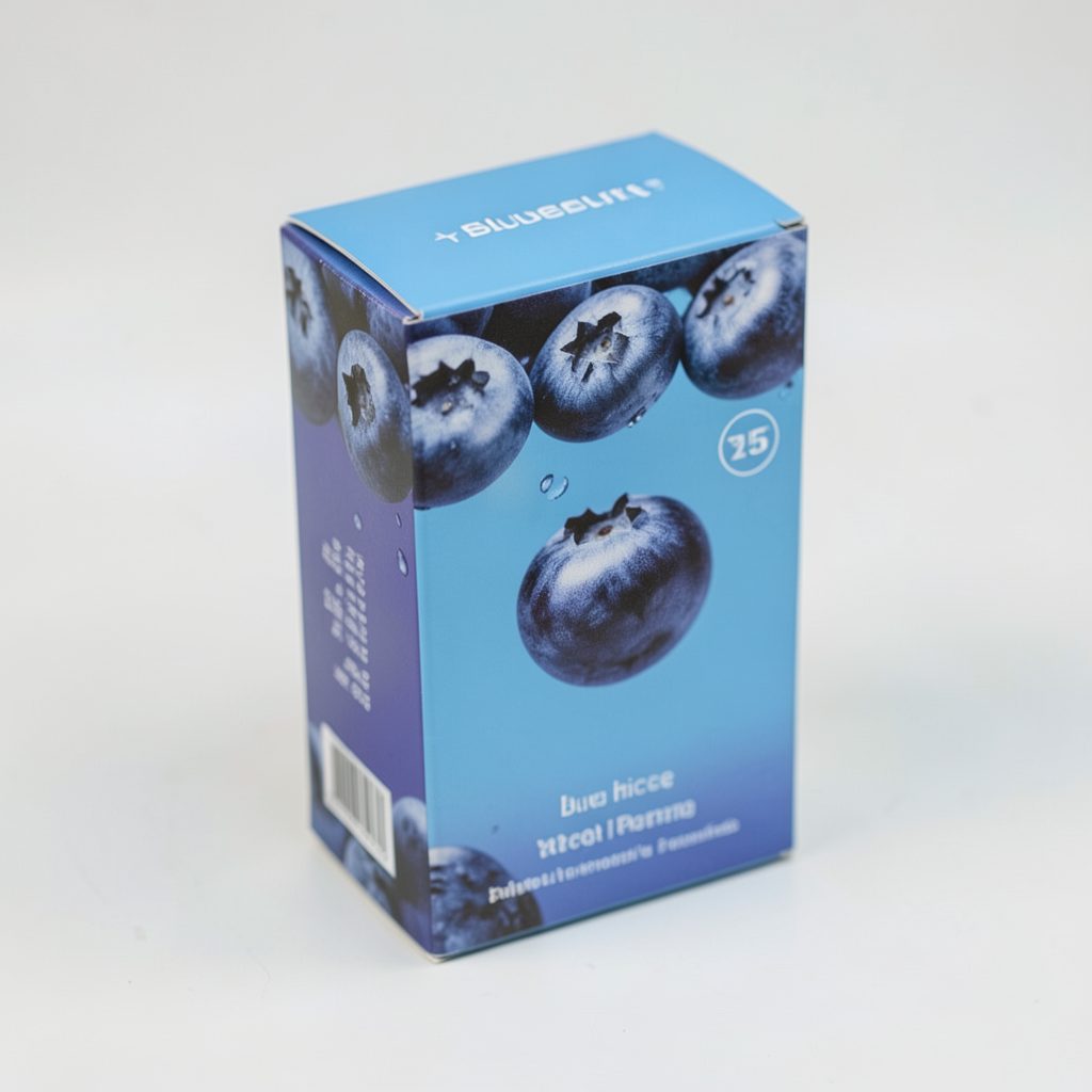 IGNITE V15 disposable vape device in Blueberry Ice flavor packaging