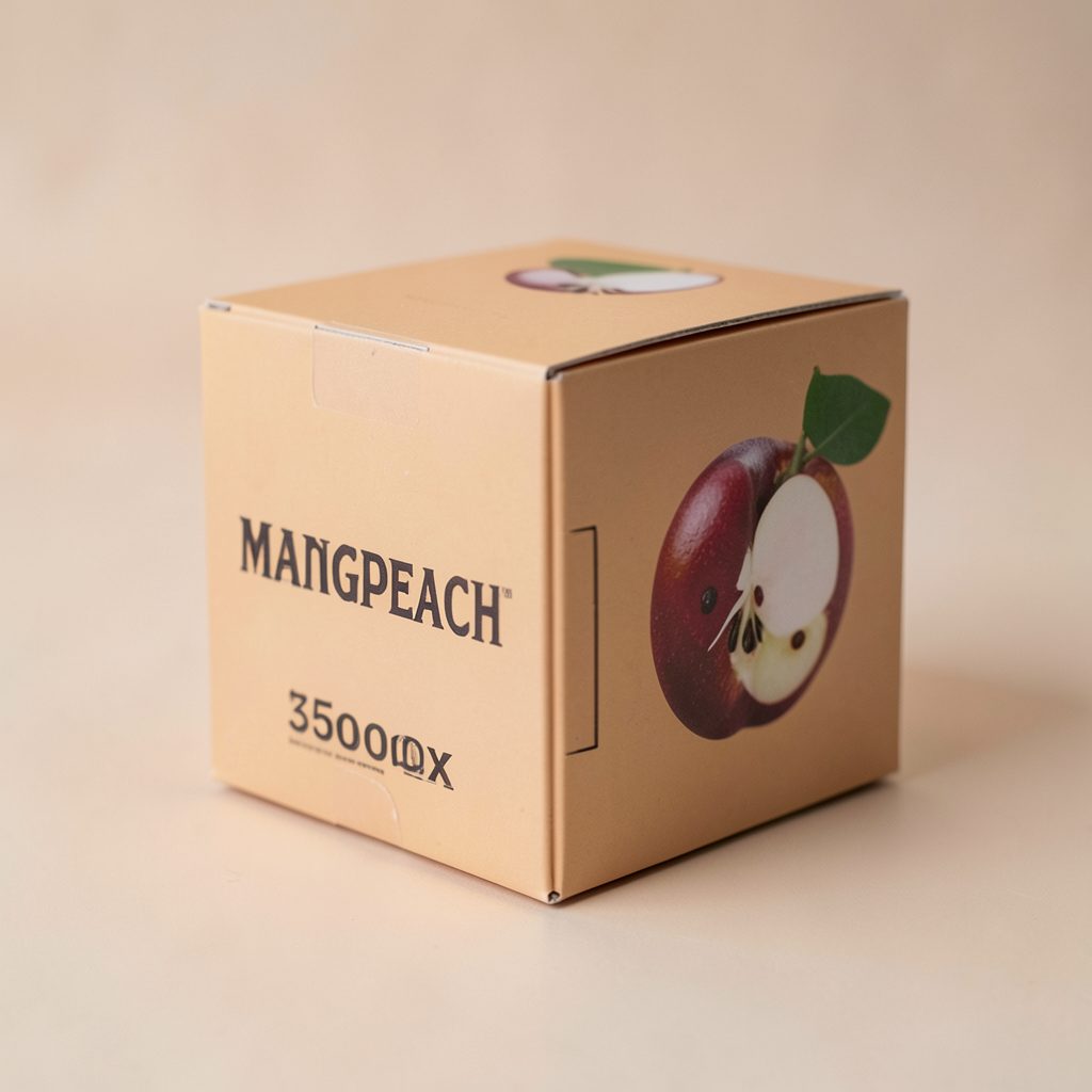 IGNITE V15 disposable vape device in Mango Peach flavor packaging